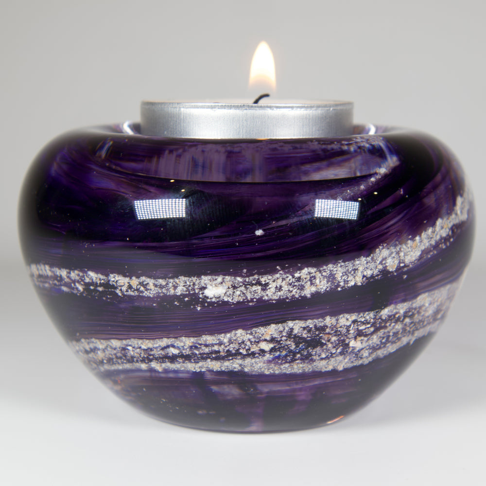 Ashes to Glass Candle Holder - Amethyst