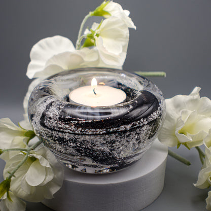 Ashes to Glass Candle Holder - Marbled