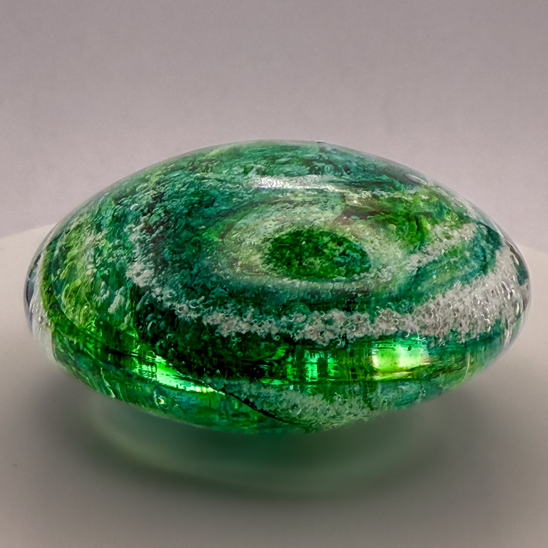 Ashes to Glass Pebble - Spring Greens