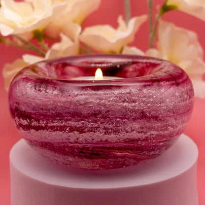 Ashes to Glass Candle Holder - Marbled