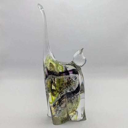 Ashes to Glass Cat - Spring Greens