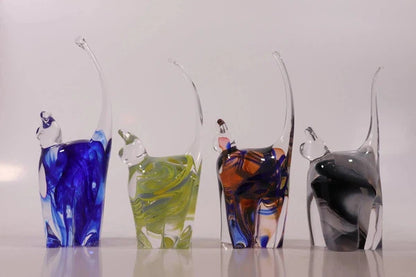 Glass Cat sculpture