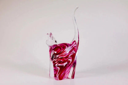 Glass Cat sculpture