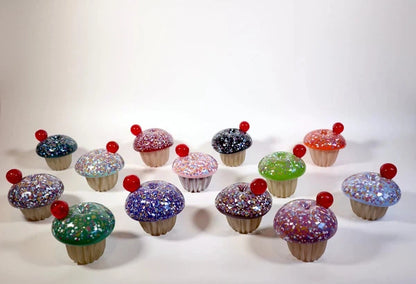 Glass cup cake