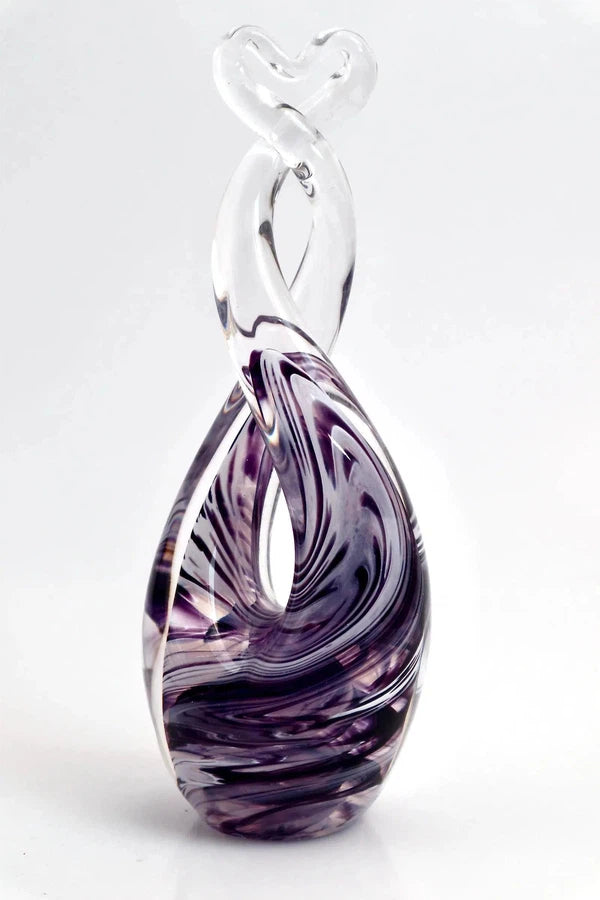 Glass Heart Sculpture