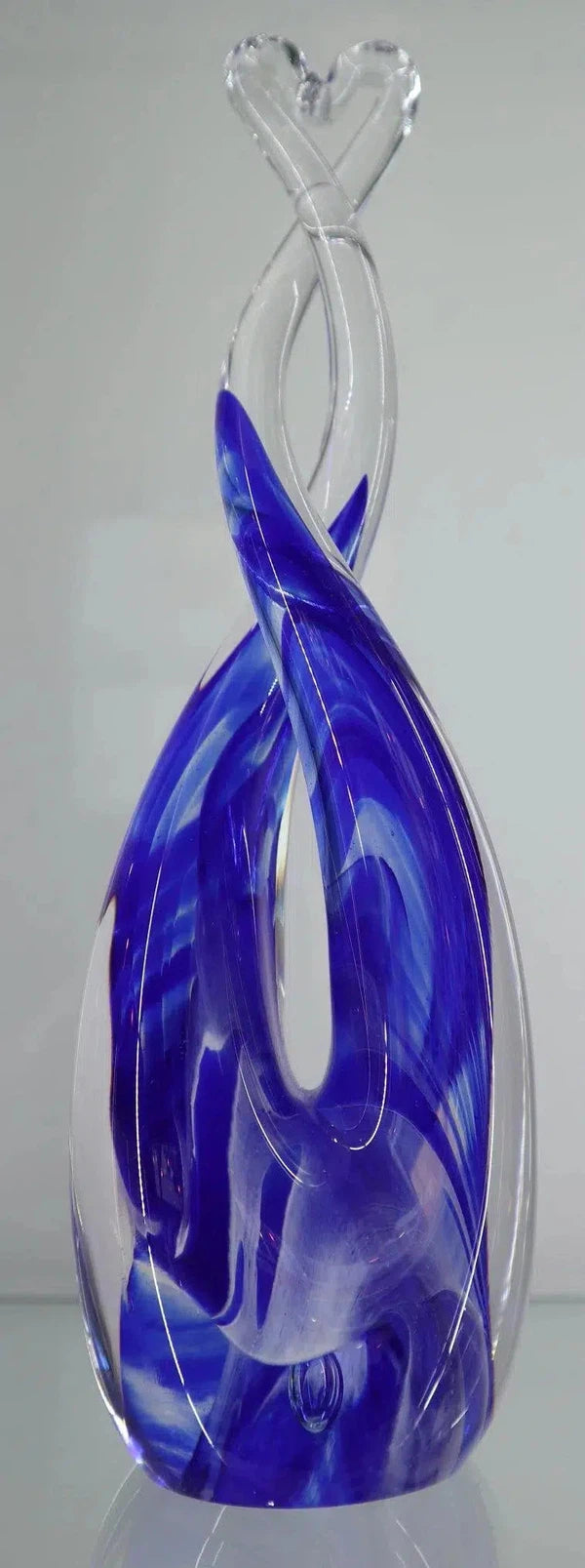 Glass Heart Sculpture