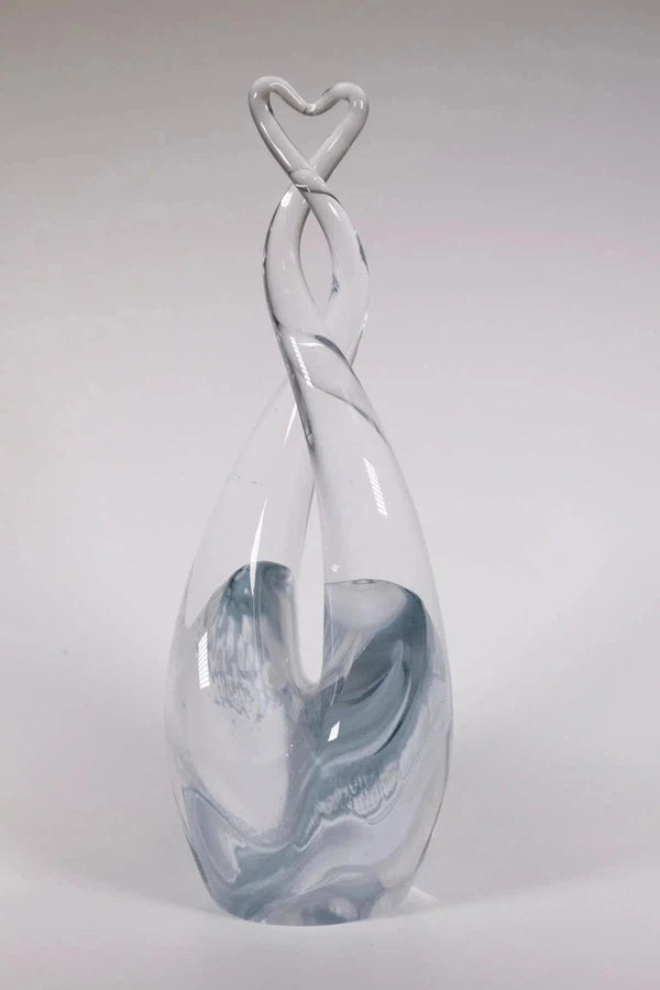 Glass Heart Sculpture