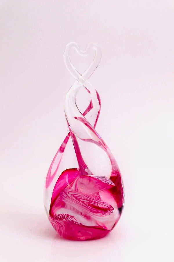 Glass Heart Sculpture