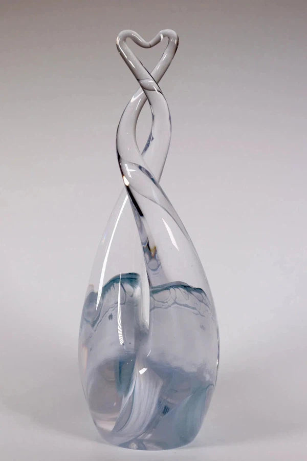 Glass Heart Sculpture