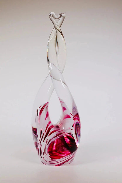 Glass Heart Sculpture