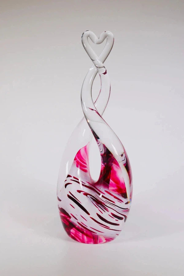 Glass Heart Sculpture