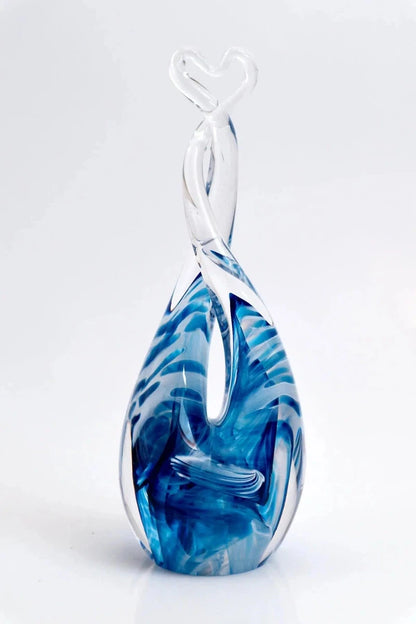 Glass Heart Sculpture