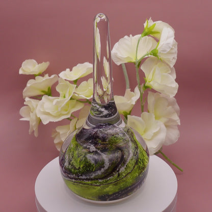 Ashes to Glass Ring Stand - Marbled