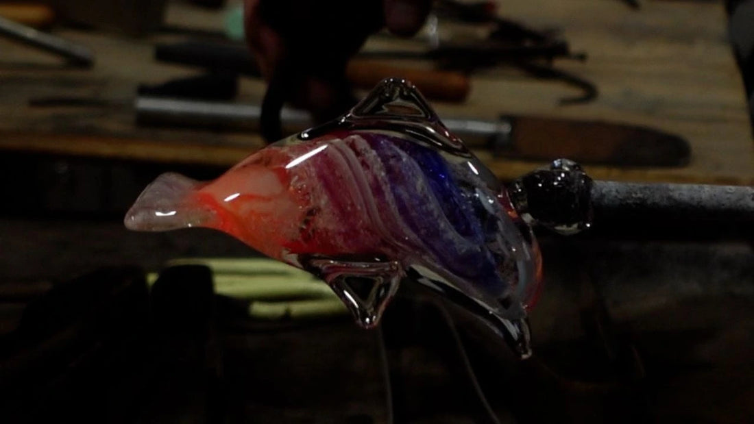 Glass animal figurines video